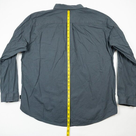 Patagonia Long Sleeve Pima Cotton Shirt Men's XL Gray Outdoor Button-Up 53838 - Picture 10 of 15